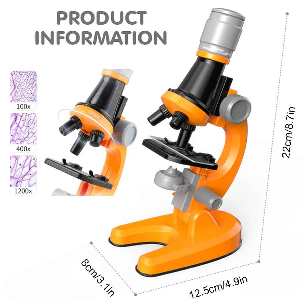 Microscope Éducatif pour Enfants - Kit de Découverte Scientifique 1200x